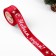 Atlase tape “Happy New Year!”, 40 mm, 23 ± 1 m, red/white color No. 033