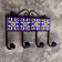 Ceramics hooks, iron "Classic" (4 hooks) 20x5x13 cm mix