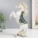 Souvenir Polystone "Imperial Horse, white with mirrors on the lice" 14.5x7x24.5 cm