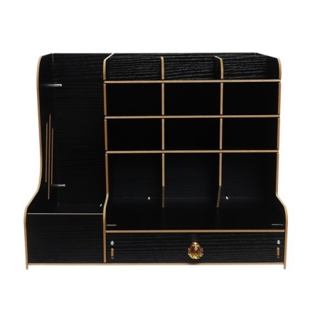 Organizer-Claus desktop DEVENTE. Magnat 33 x 26 x 26 cm, MDF, black, cardboard box-1