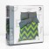 Bed linen Ethel Duet "Green Chevron" 143x215- 2 pcs, 240*220, 70x70-2 pcs