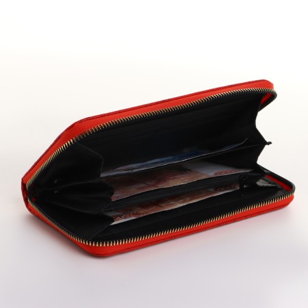Women's wallet with lightning, red color-3