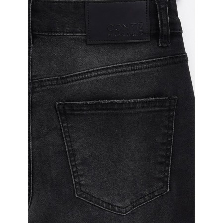 Women's jeans with an unprocessed edge Conte Elegant Skinny, size S, color Washed Black-7