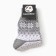 New Year. Women's socks, gray/white color, rr 25-27