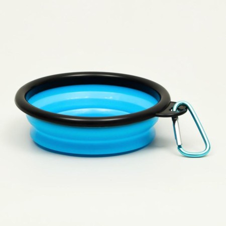 Silicone bowl, folding, 250 ml, 11 cm, blue-4