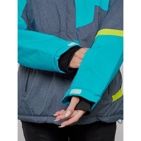 Ski jacket female winter, size 58, blue color-10
