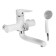 Bath mixer Zein Z2746, pour 15 cm, 35 mm cartridge, with shower, white