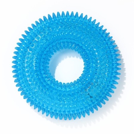 The toy luminous for dogs "chewing ring", tpr, 12 cm, blue-2