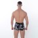 Panties Men's panda boxers, color gray melange, size 48
