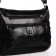 Female bag on one shoulder, on a zipper, black color