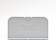 Dog toilet 46.5 x 35.5 x 5.5 cm, with a wall, a removable grate and a column, blue