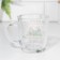 New Year's mug "Wealth and prosperity!" 340ml, hardened glass, neckline, house