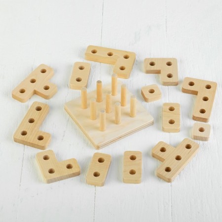 Sorter unpainted, made of wood-1