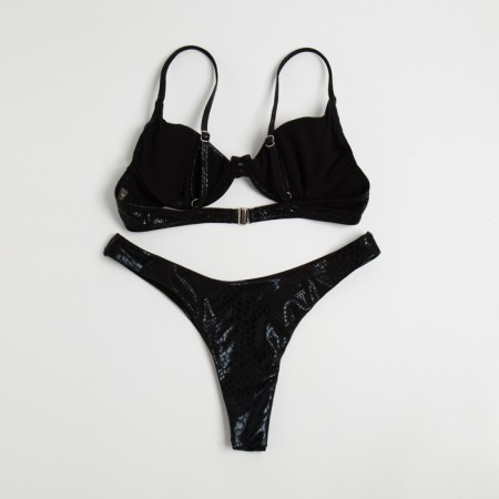 Swimsuit female separate minku color black, size 48-8