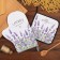 Kitchen "Lavender", mittens-output 20x28cm, 19x19cm tack, 100% cotton