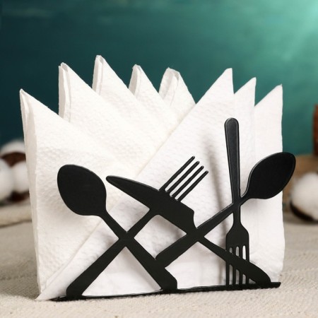 Napkin "Devices" 13.5x3.5cm, black