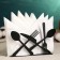 Napkin "Devices" 13.5x3.5cm, black
