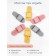 Slippers with a massage effect, open nose, size 42-43, pink color