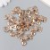 Decor for creativity Plastic "Hearts on the Bange" set of 12 pcs 3.3x3.3 cm