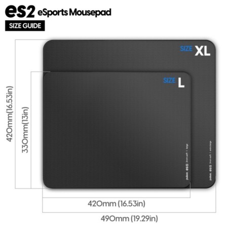 Pulsar ES1 Mouse Pad 3MM L 420x330 Black game rug-3