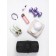 Female sports bag, textura, small size, black color