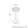 Holder for curtains KD001, one -rod, color gold
