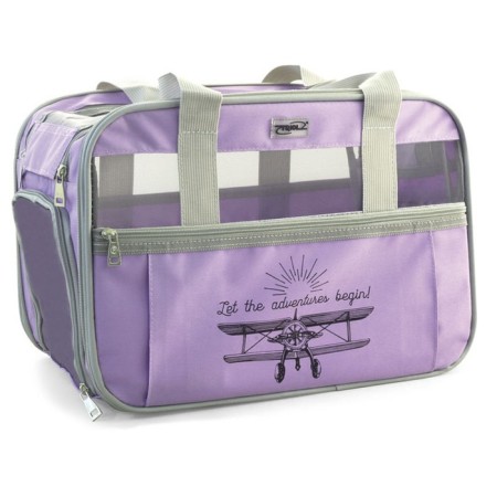 Bag-carrier "Techno" for animals, 40 x 25 x 28 cm, lilac