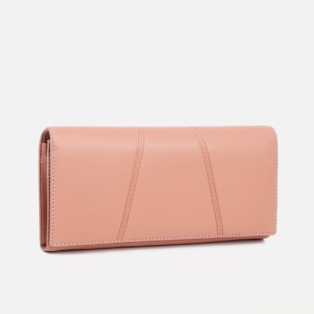 Women's wallet on magnets, pink color