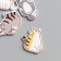 Decor for creativity wood "striped cats" set of 10 pcs 2.2x1.6 cm