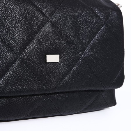 Women's bag Textura, messenger, small size, black color-4