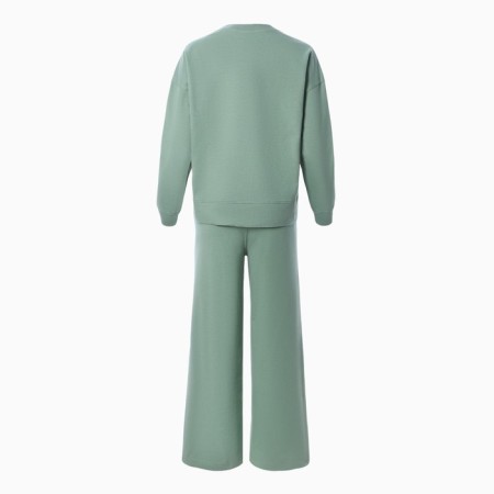 Women's costume (sweatshirt/pants), olive color, size 42-11