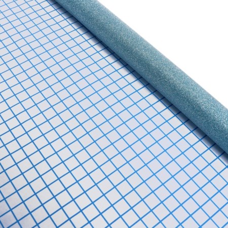 The film self -adhesive color Devente, 0.45 x 1 m, 100 μm, turquoise with sparkles-3