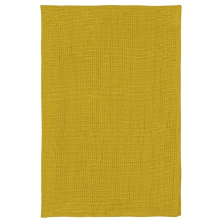 Set of waffle towels Essential, size 50x70 cm, 2 pcs, mustard color