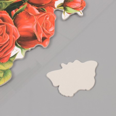 Interior plastic sticker "Pionovid roses" 40x31 cm-3