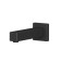 The shower system Rush Thira TR3635-60Black, one-leaf, tropical shower, watering can