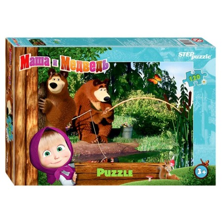 Puzzle "Masha and the Bear - 2", 120 elements, mix-4