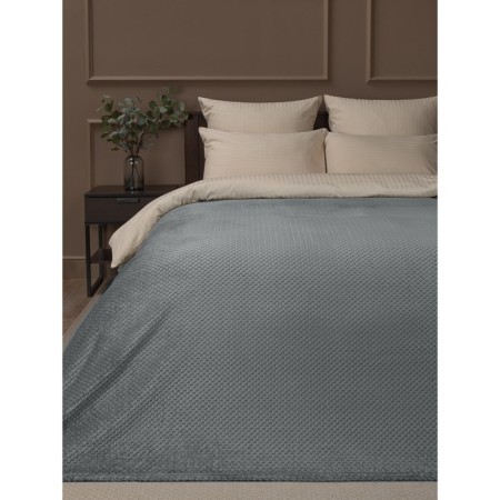 Texrepublic blanket, size 200x220 cm, gray color