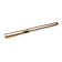 Gift handle, feathers, in the leatherette case, golden housing