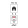 Telephone connector UTP, RJ-14 (6P4C), CAT 3 PROCONNECT
