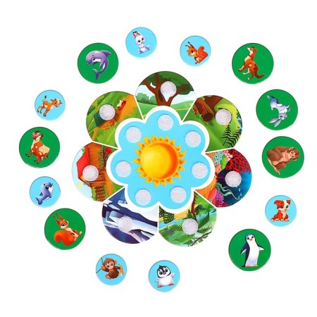 Velcro toy "Mom, baby, dwelling"-2