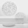 A set of glass plates of the Michelle, 7 objects, white color