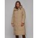 Coat insulated winter female, size 42, color light brown