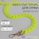 A chain for a bag, plastic, with carbines, 23 × 17 mm, 68 cm, neon yellow/gold color