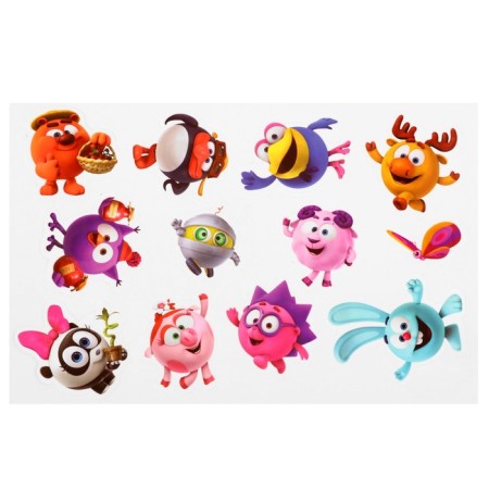 Developing Velcro game, designer “Fun Velcro. Who lives where? ", Smeshariki-4