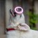 Toy floating for dogs "hoop" Piggon Premium, foamed tpr, 8 cm, pink