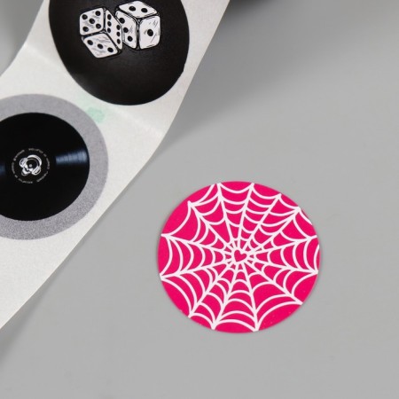 Sticker Paper "Diskoshar" d = 2.5 cm 252 pcs in the roll-6