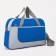 Sports bag with lightning, external pocket, gray/blue color