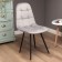 Lucas chair black matte (Nella 060 wet asphalt)