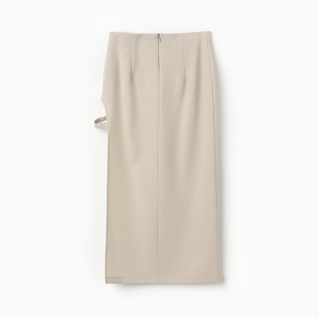 Women's skirt Midy Minaku: classic beige color, river 42-8