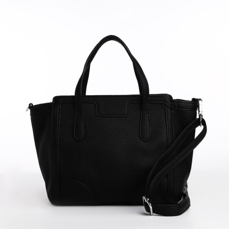 Bag Female Tout with zipper, black color